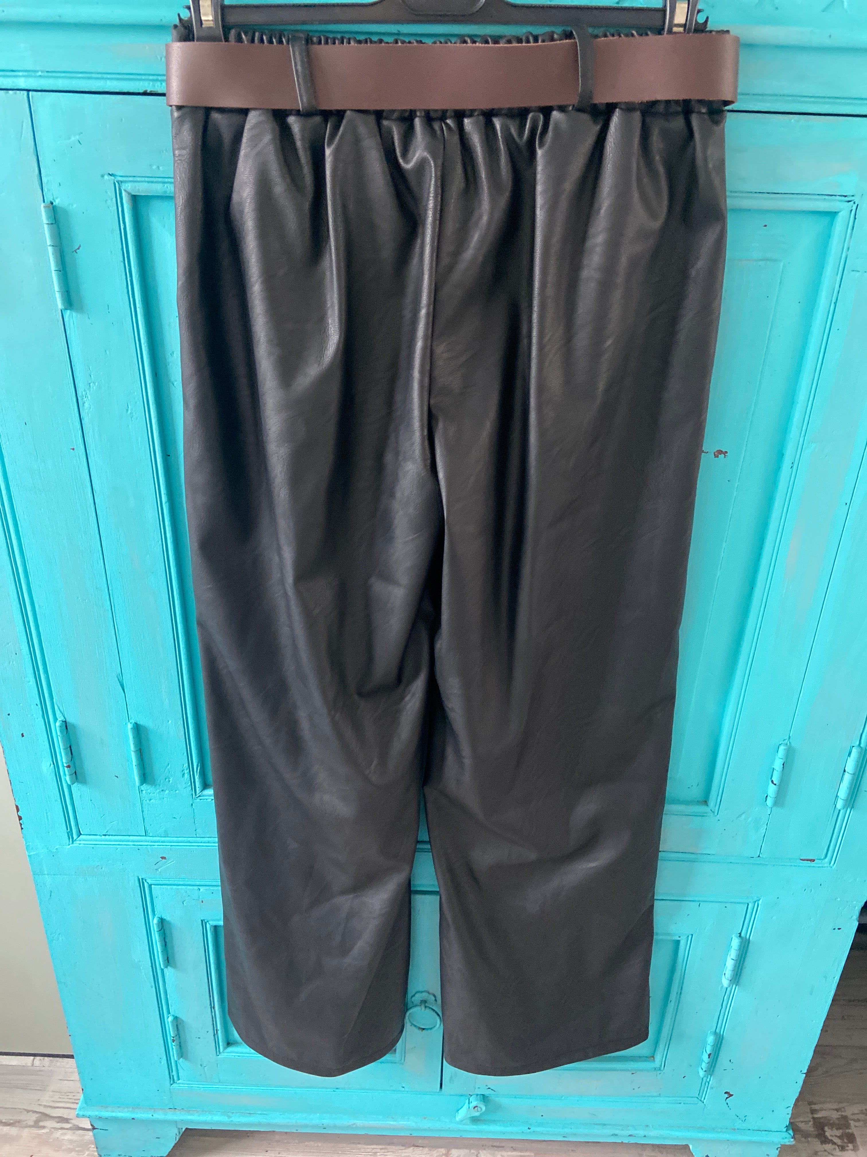 Pant leatherlook