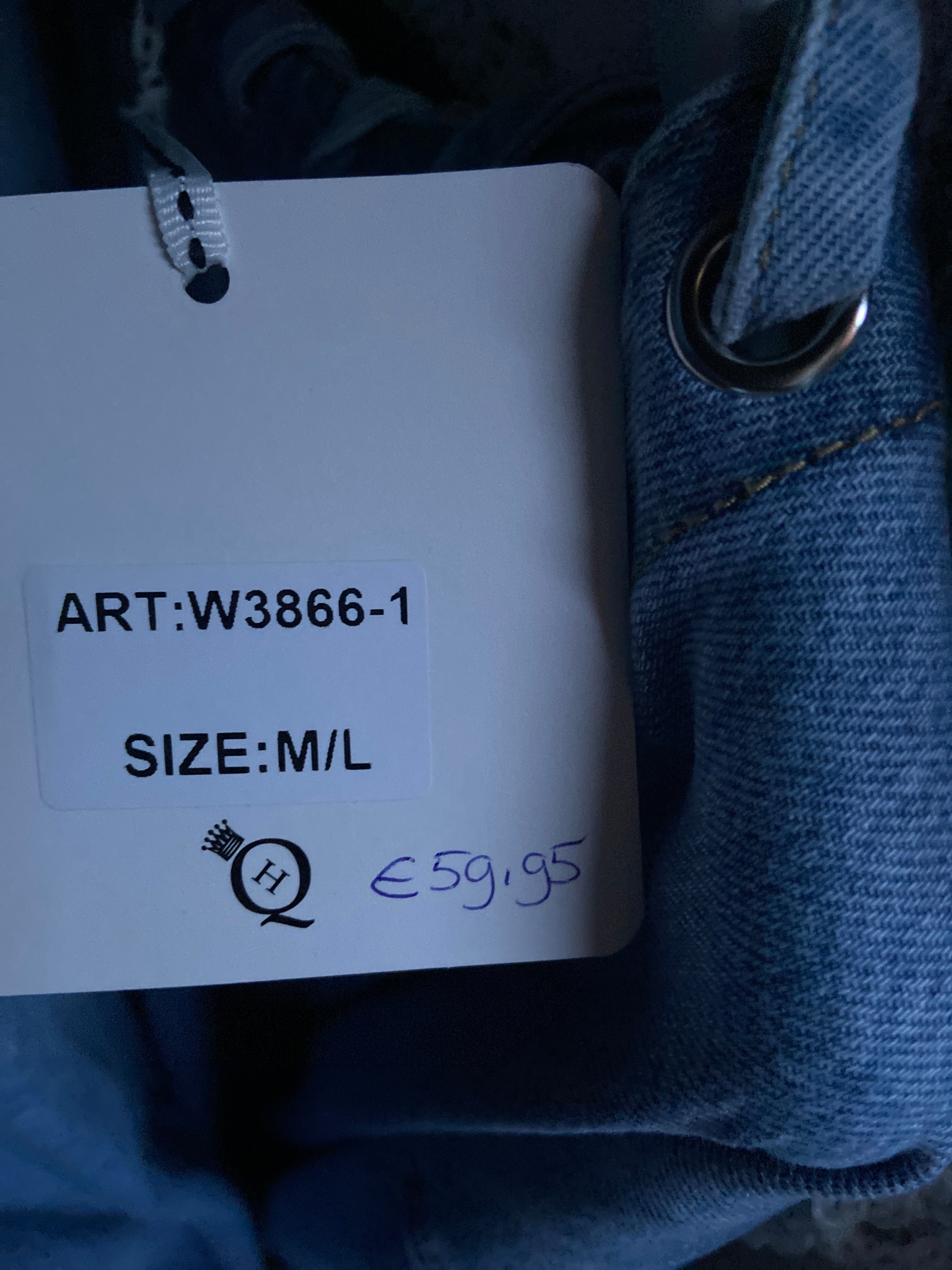 Jasje jeans veter