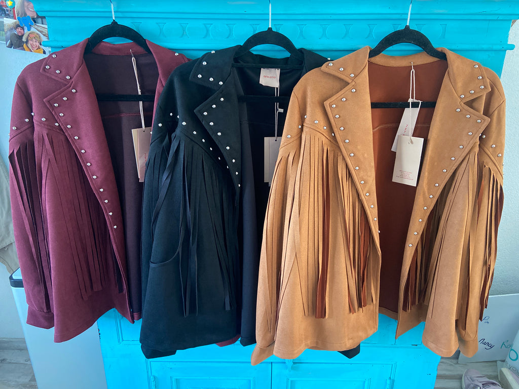 Jasje studs en fringe