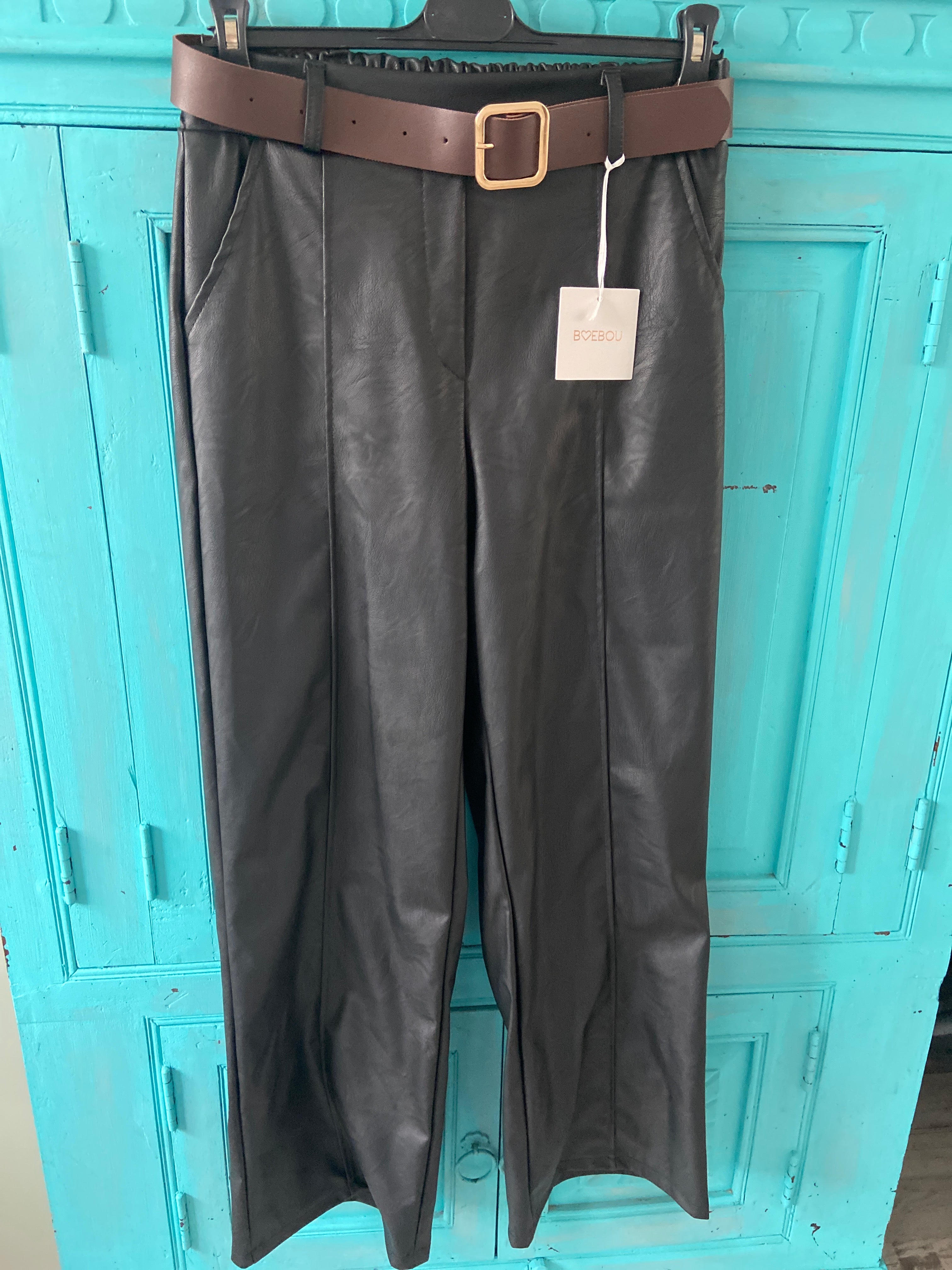 Pant leatherlook
