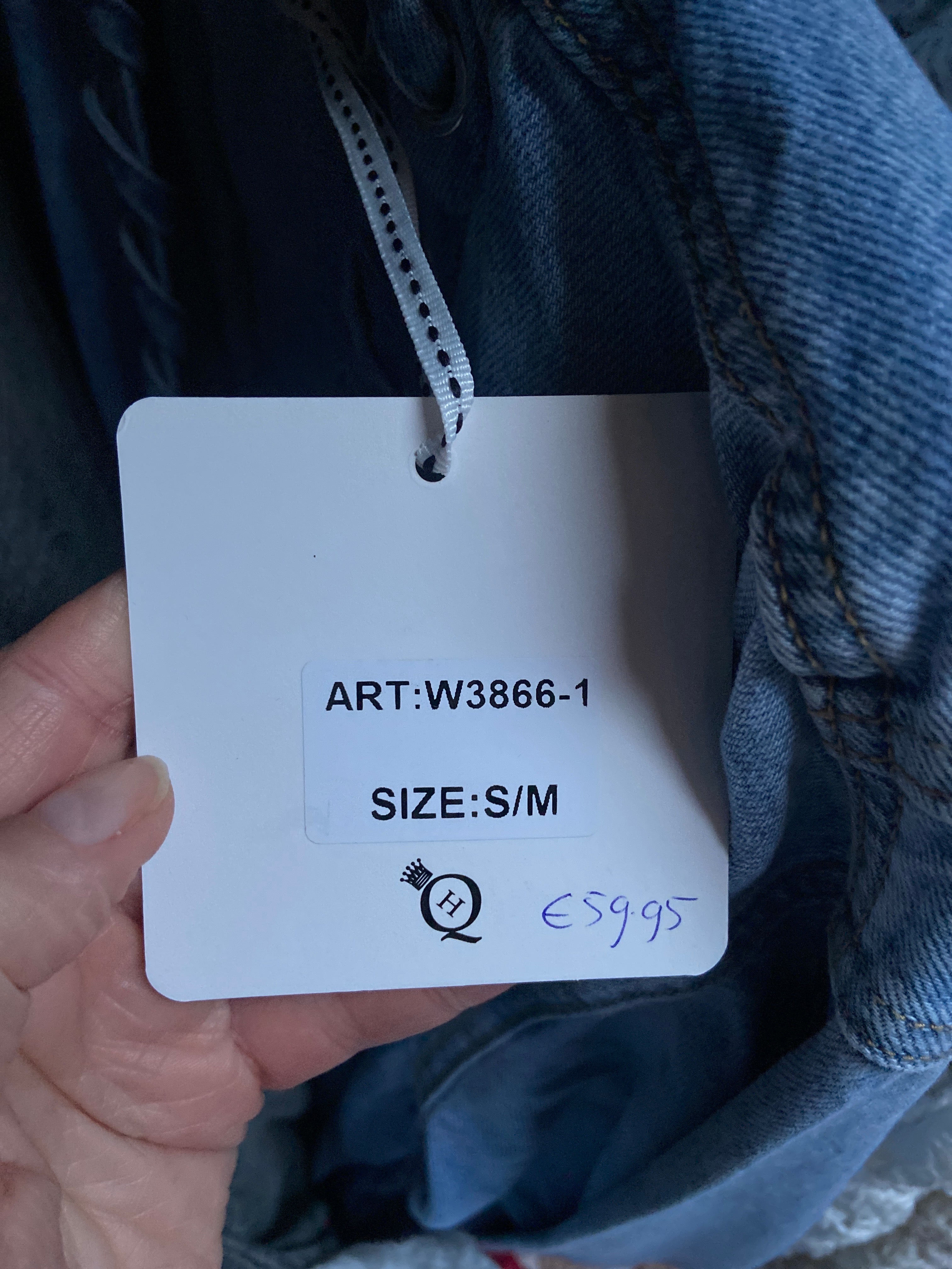 Jasje jeans veter